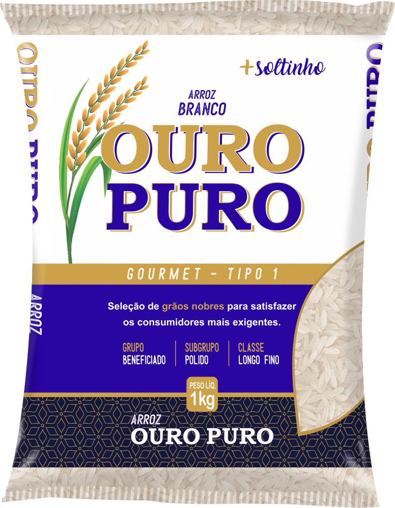 Arroz Ouro Puro: Branco, Integral E Parboilizado | Arrozeira Bom Jesus