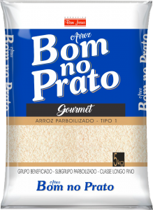 Imagem do Pacote de 1kg do Arroz Parboilizado da marca Bom no Prato
